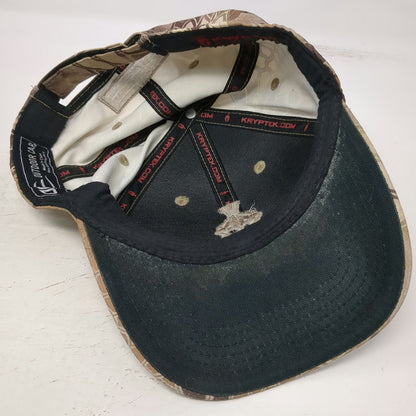 Kryptek Baseball Cap Brown One Size Camo Spartan Logo Strapback Hunting hat
