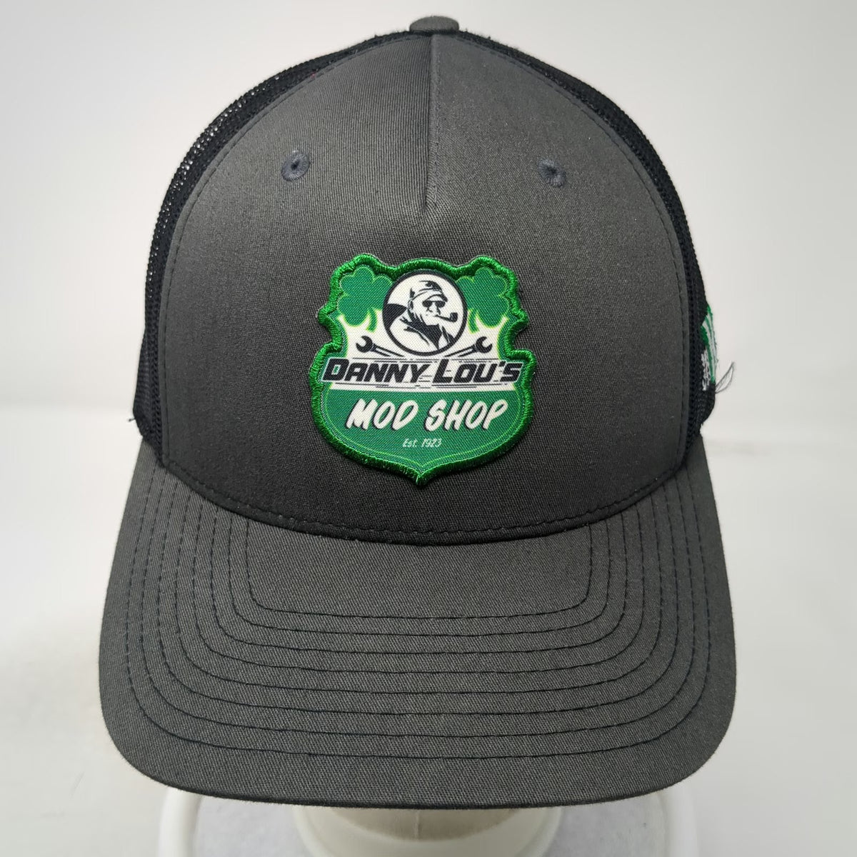 Richardson Trucker Hat Gray One Size Danny Lou's Mod Shop JH Kelly Shamrock