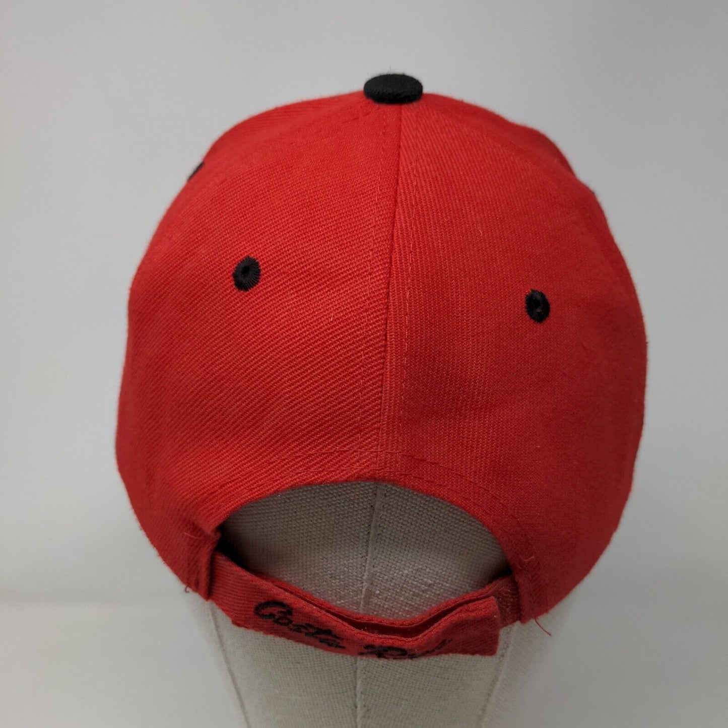 Costa Rica 1821 Pura Vida Strapback Hat Red OS Adjustable 6 Panel Mega Sport