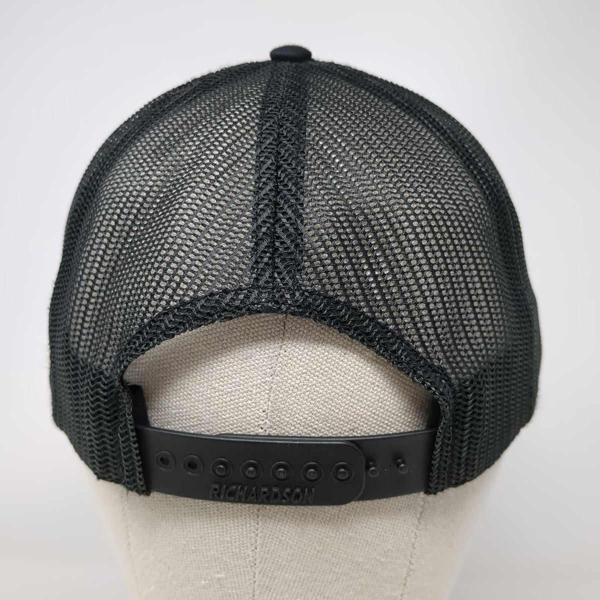 Richardson Trucker Hat Black One Size 112 Glitch Elk Patch Mesh Snapback