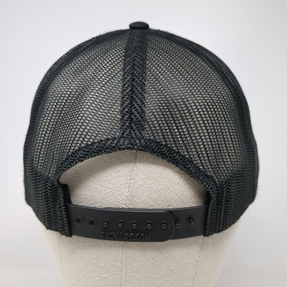 Richardson Trucker Hat Black One Size 112 Glitch Elk Patch Mesh Snapback