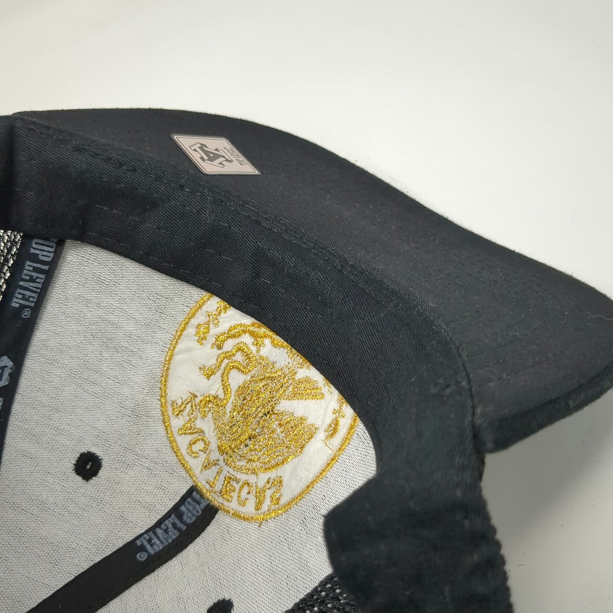 Top Level Snapback Hat Black One Size Mesh Back Zacatecas Mexico Eagle Emblem