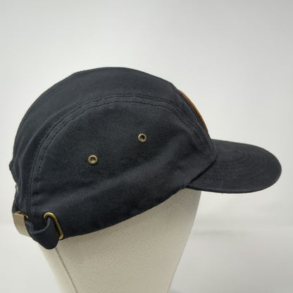 Elegan 5 Panel Black One Size Barley Creek Distillery Leather Patch Poconos Hat