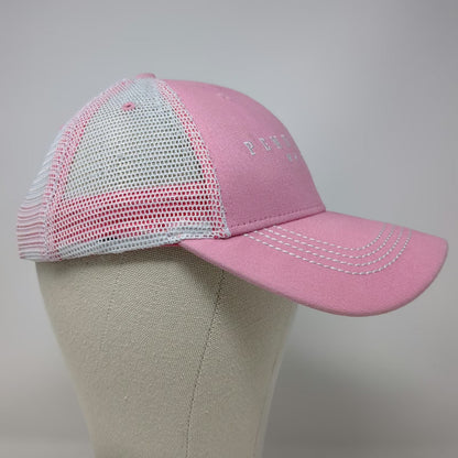 Pendleton Whisky Trucker Hat Pink One Size Let'er Buck Mesh Snapback Graphic