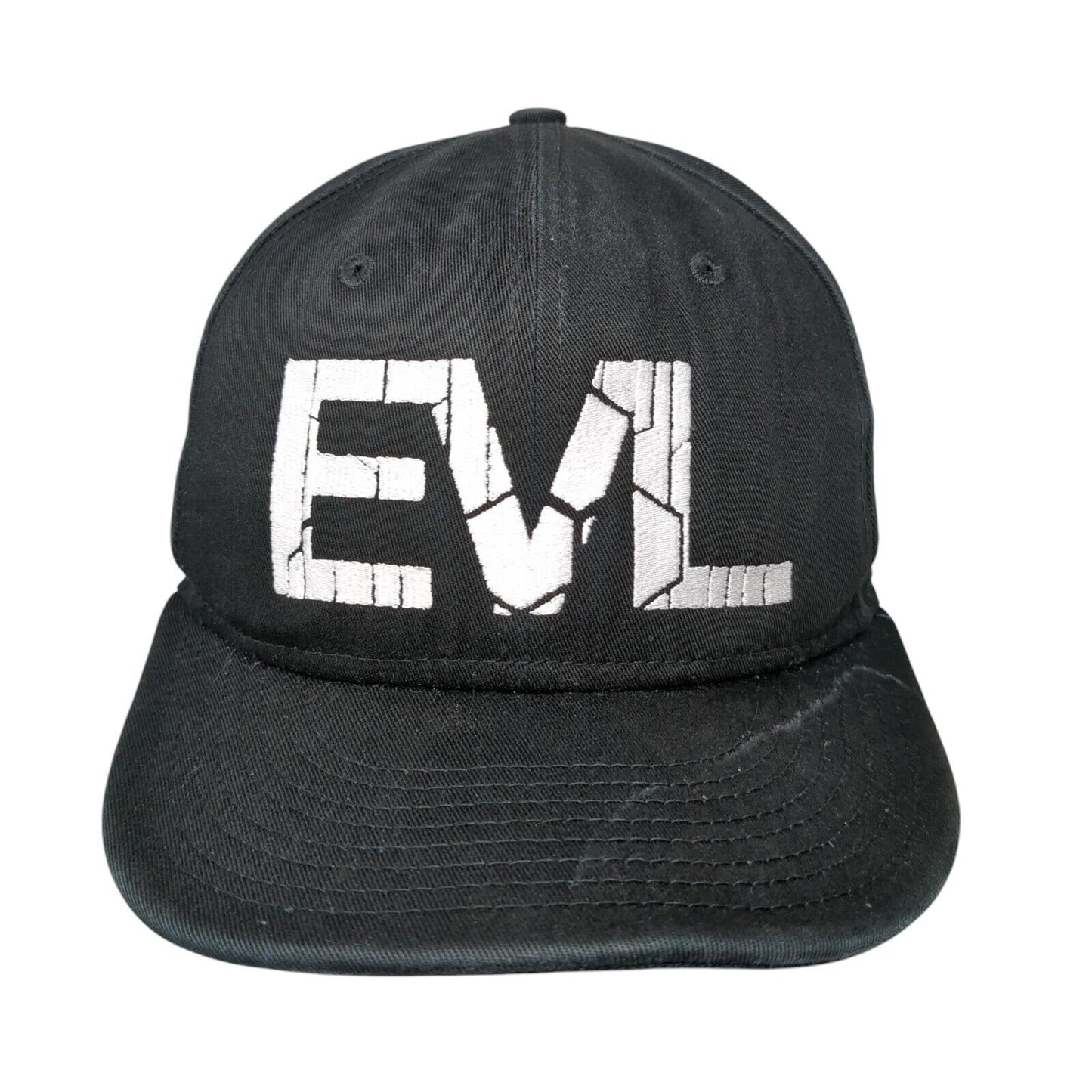 EVL Body Building Com. Snapback Hat Black OSFM Adjustable 9Fifty New Era Cotton