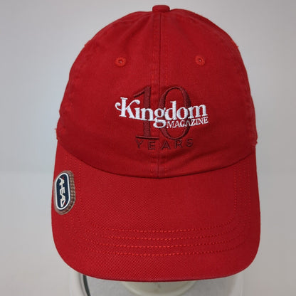Kingdom Magazine 10 Years Strapback Hat Red OS Extreme Fit Adjustable Ahead