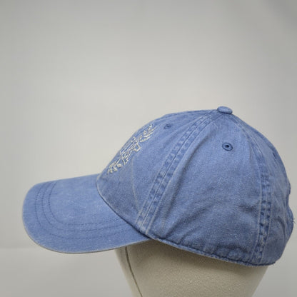 PINK Slideback Hat Blue OS Adjustable Glittered Embroidered Victoria's Secret