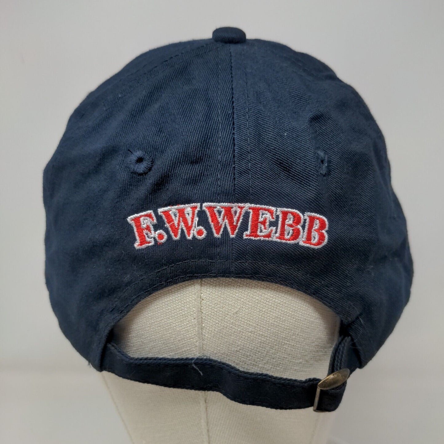 Unbranded Men's Slideback Hat Blue Embroidered Boston Red Sox FW Webb Logo