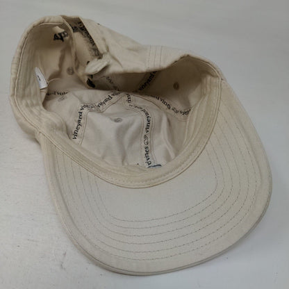Vineyard Vines Slideback Hat Tan One Size Adjustable Embroidered 6 Panel Cotton