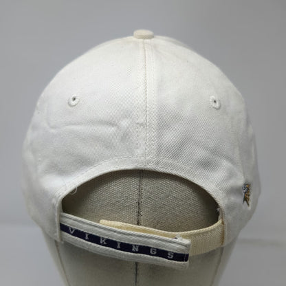 Minnesota Vikings NFL Reebok Hat White One Size Adjustable Strapback Cotton Logo