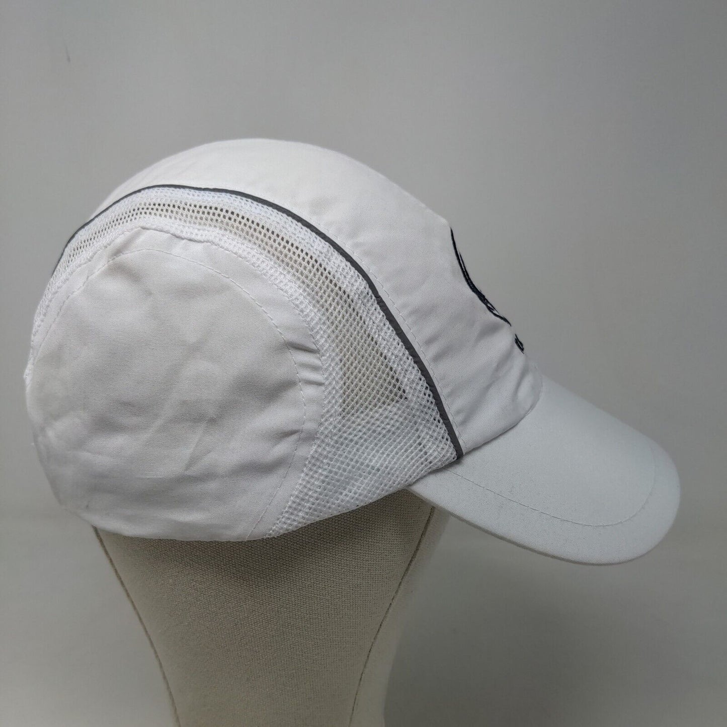 Ramsey Men's Strapback Hat White OSFA Embroidered Horse Equestrian Logo