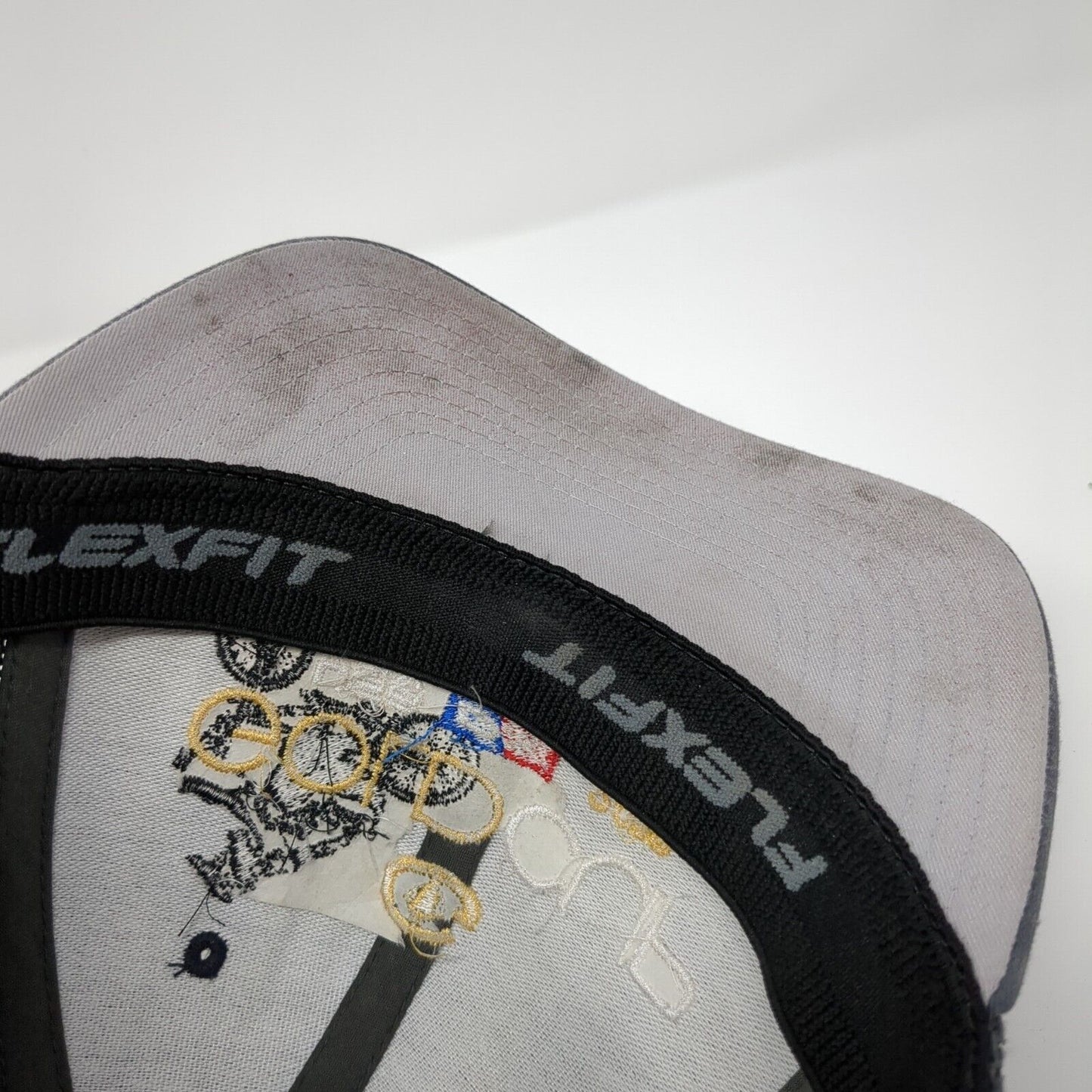 Gold Cup 2019 USA BMX Fitted Trucker Hat Gray S/M Mesh Back Port Authority