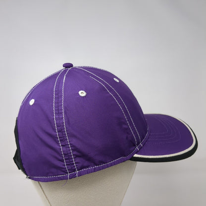 Infinity Headwear Strapback Hat Purple OSFA Adjustable Vented Hole Blank