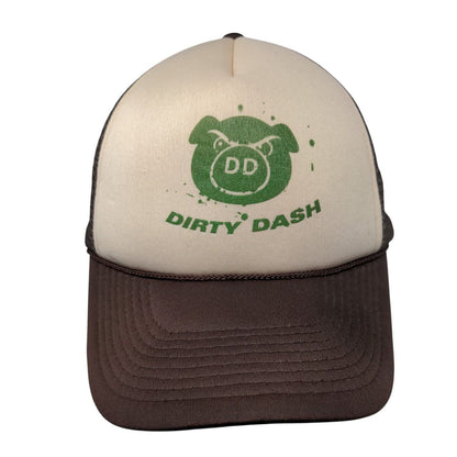 Dirty Dash Snapback Rope Trucker Hat Brown OSFM Mesh Back Otto
