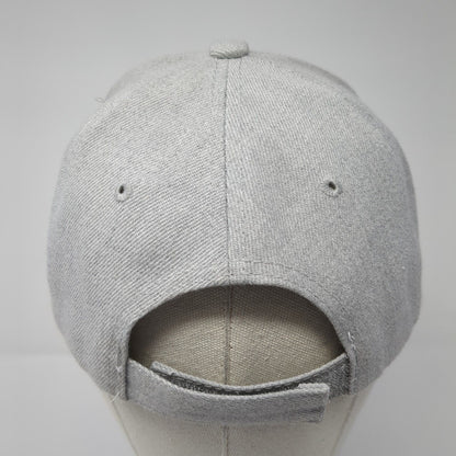 Old School Heat & Cool LLC Strapback Hat Gray One Size Adjustable 6 Panel