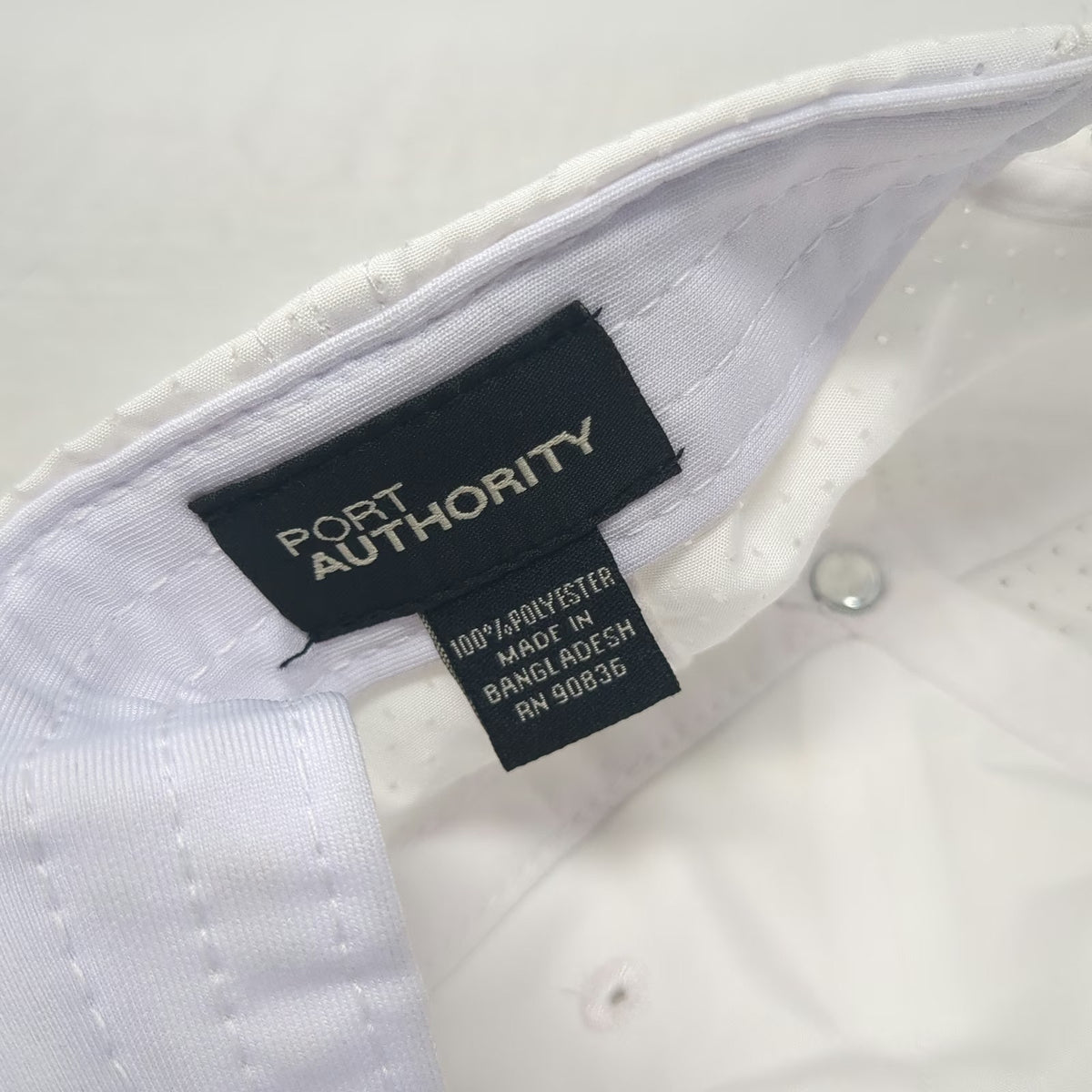 Port Authority Baseball Cap White One Size Fairmont El San Juan Hotel Hat Black