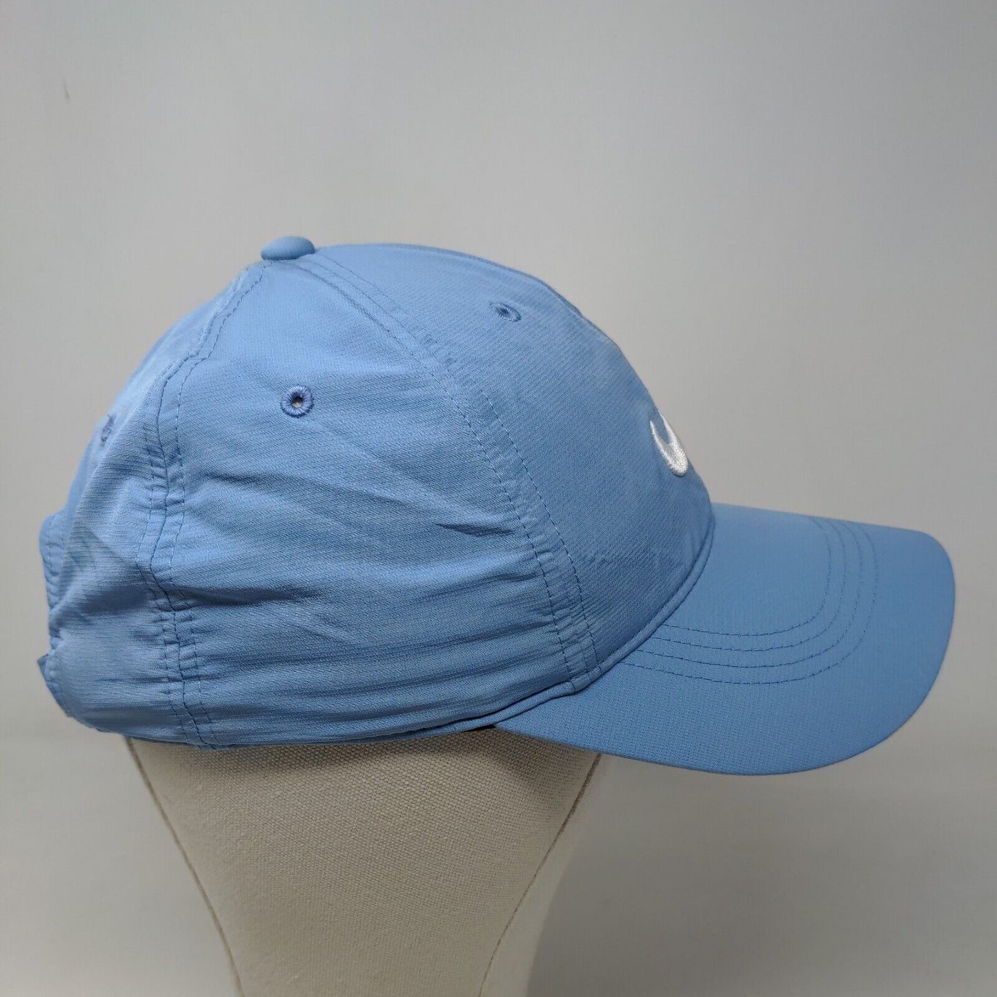 Nike Golf Mens Strapback Hat Blue Size OSFM Embroidered Swoosh Logo Wicked Stick