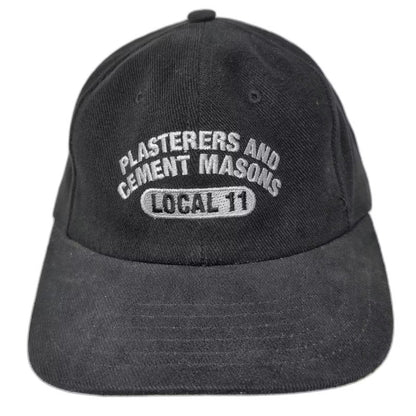 King Louie Plasterers Cement Masons Local 11 Cap Black One Size Strapback USA
