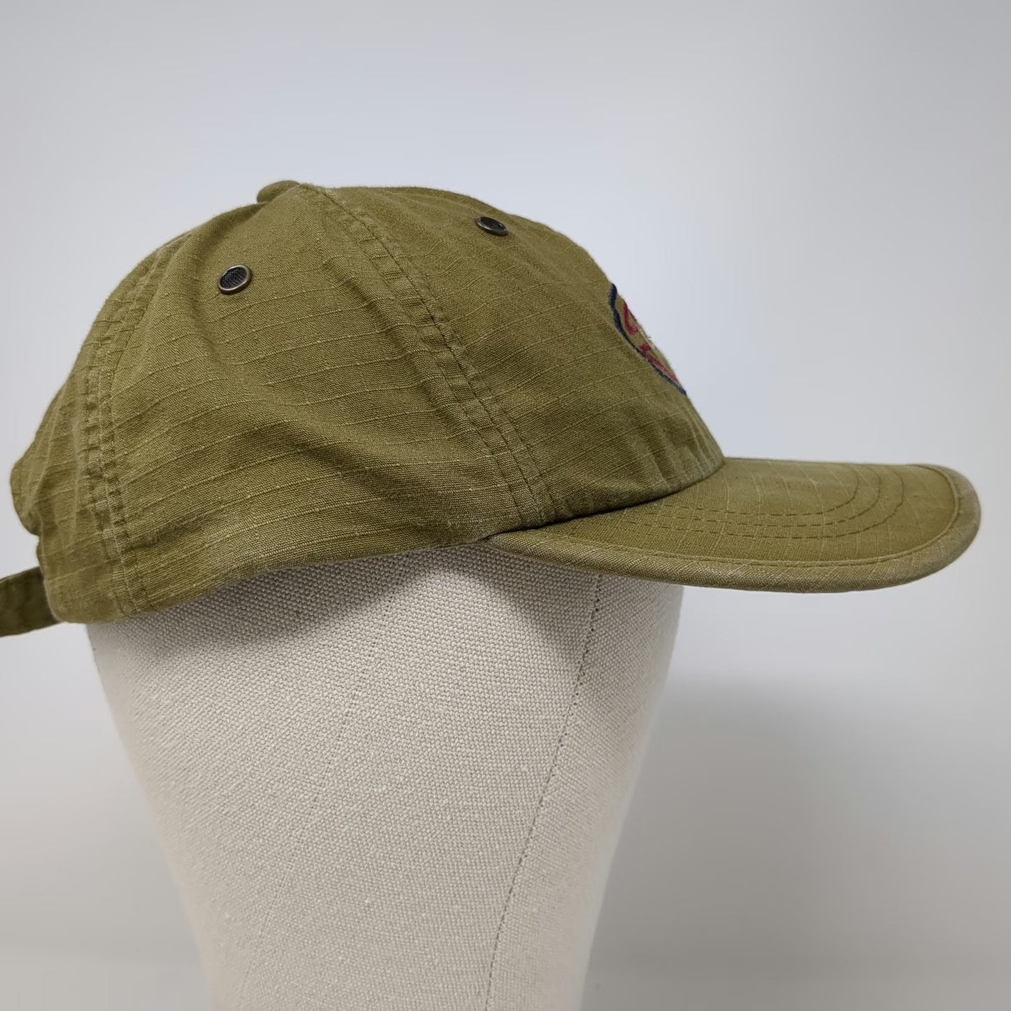 HersheyPark Baseball Cap Green One Size White Side Pocket Cotton Strapback Hat