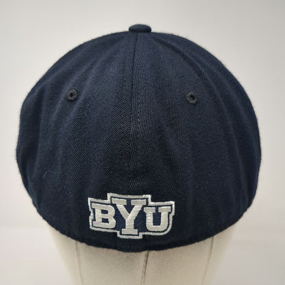 BYU Cougars NCAA Top of the World Cap Blue XL Memory Fit Embroidered Logo Hat