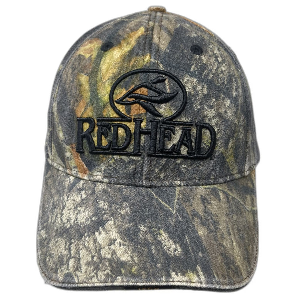 RedHead Baseball Cap Green One Size Camo Embroidered Slideback Adjustable Hat
