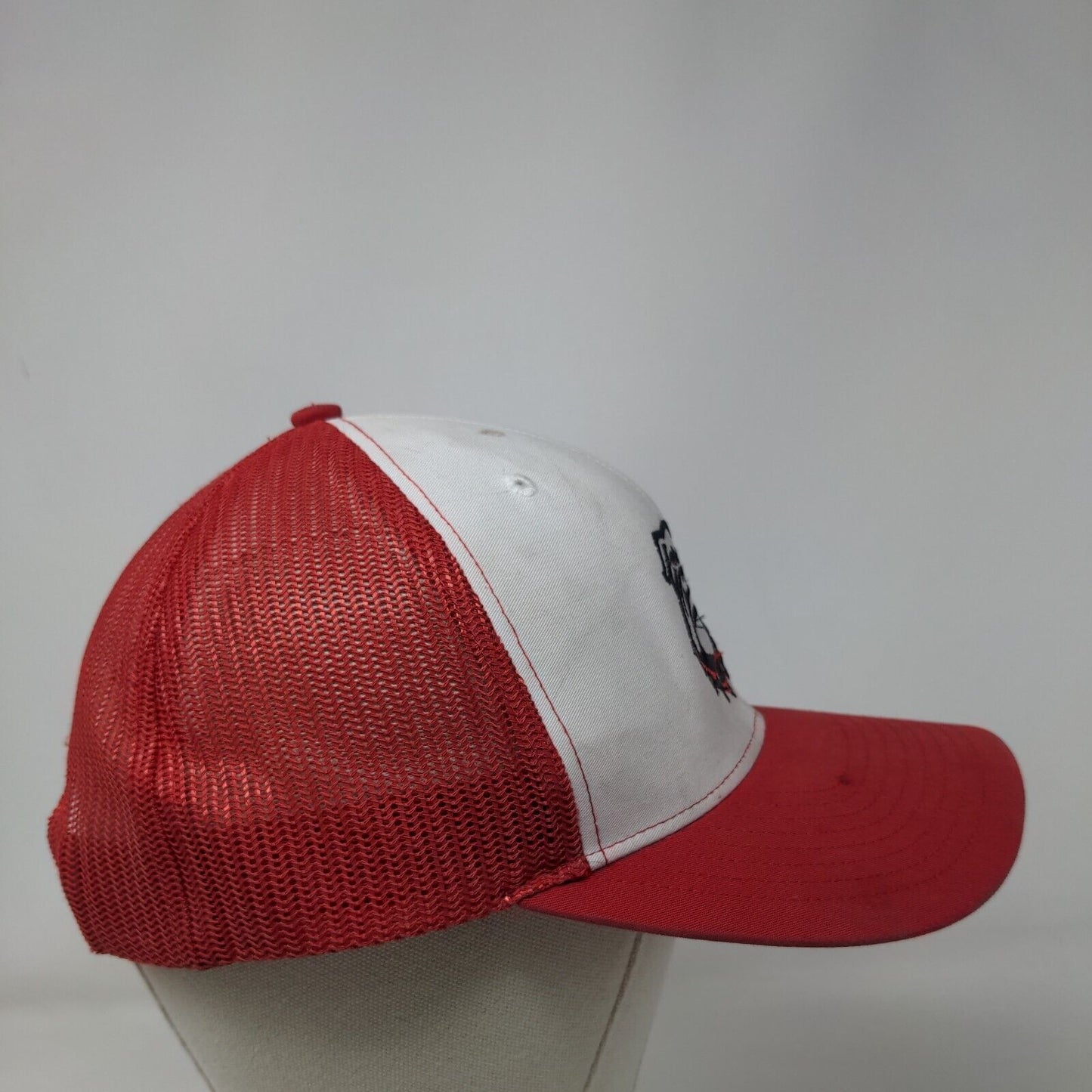 Georgia Bulldogs Snapback Trucker Hat Red OS Adjustable Mesh Back Richardson