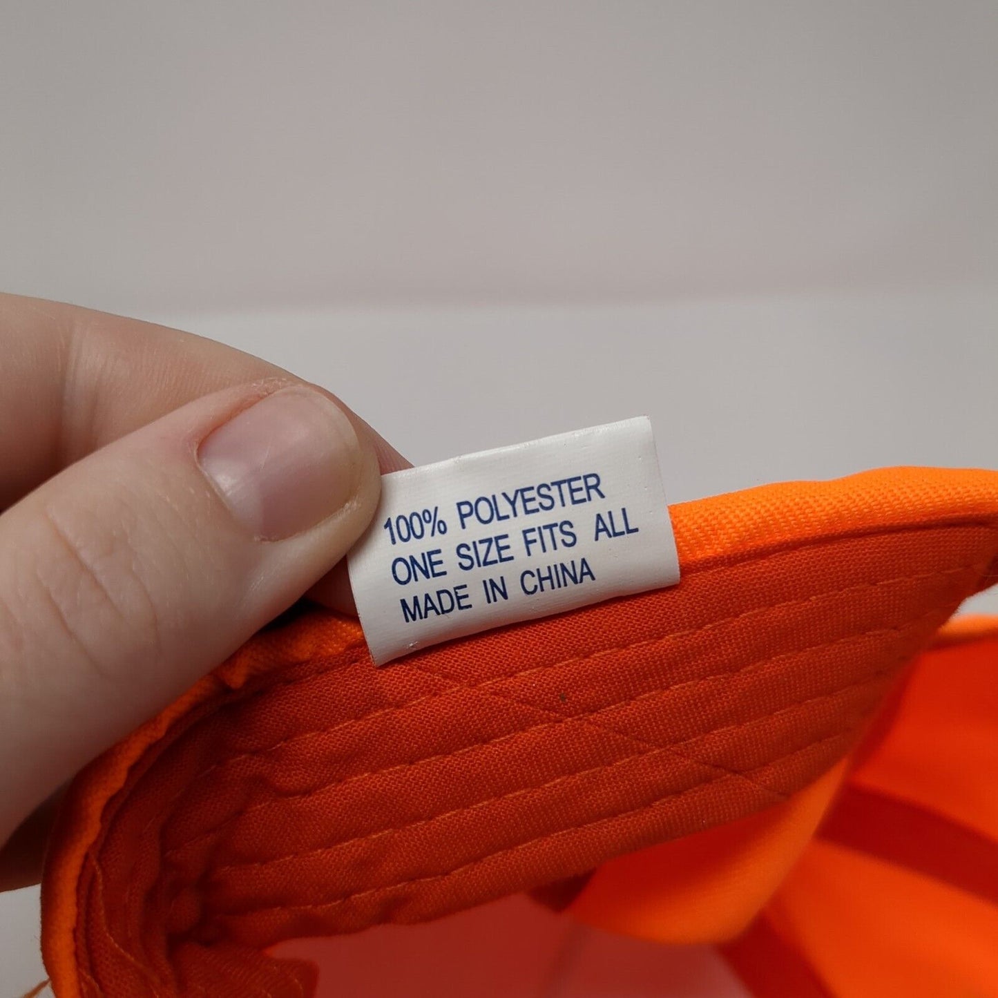 Utah Strapback Hat Orange OSFA Adjustable Graphic Print Vented Holes Polyester