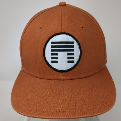 Matuse Snapback Brown Hat One Size Patch Logo Circle Geometric 6 Panel Cap