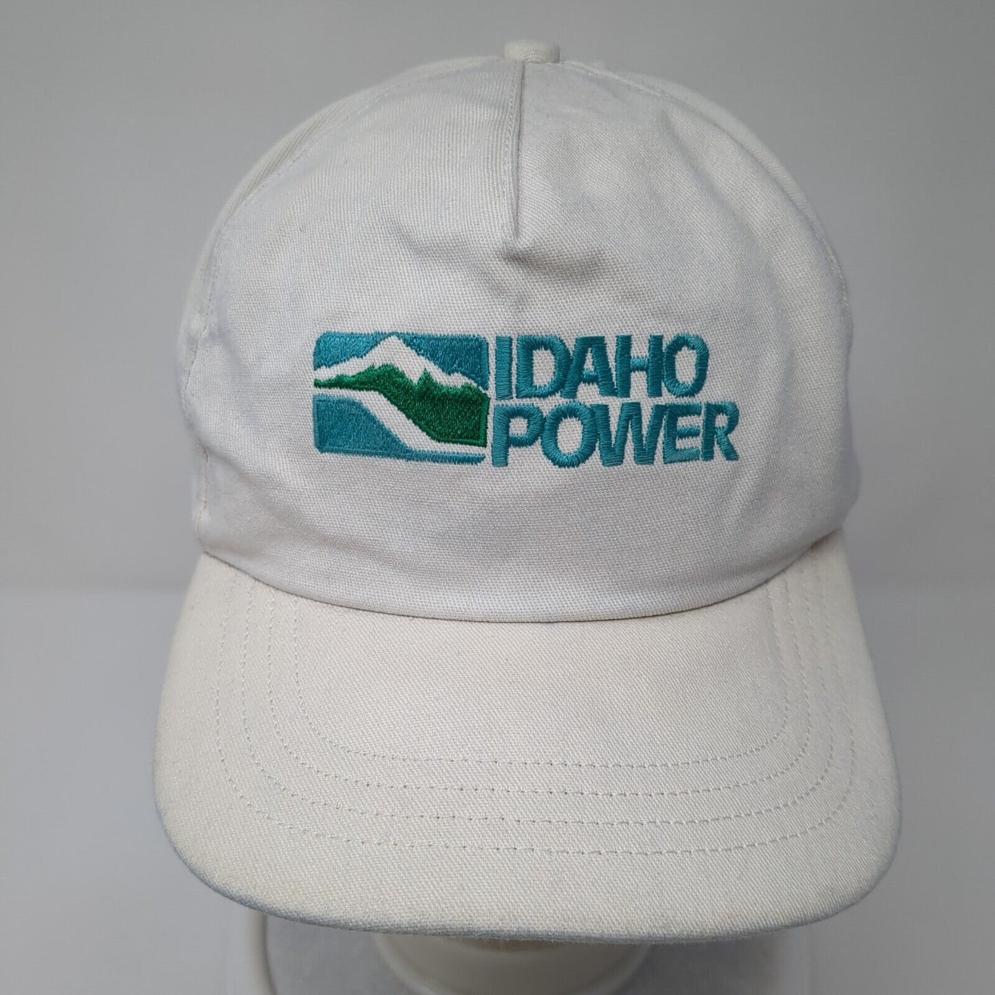 Idaho Power Slideback Hat White One Size Adjustable Embroidered 6 Panel