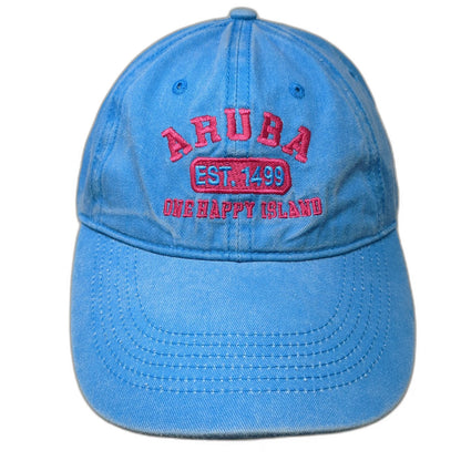 Ben Kaufman Aruba One Happy Island Blue One Size Baseball Cap Cotton Hat