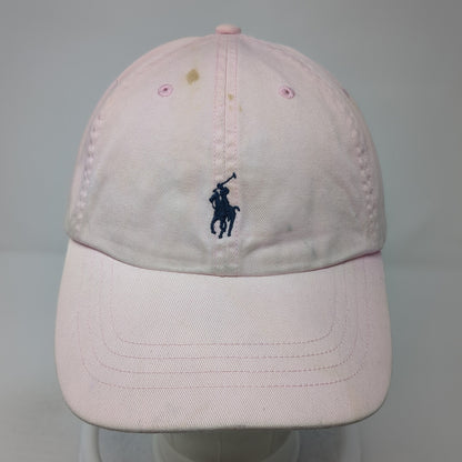 Polo Ralph Lauren Small Pony Slideback Hat Pink One Size Leather Strap
