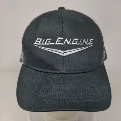 BIG ENGINE Snapback Trucker Hat Black OSFA Skull Print Mesh Back Katl Sport Cap
