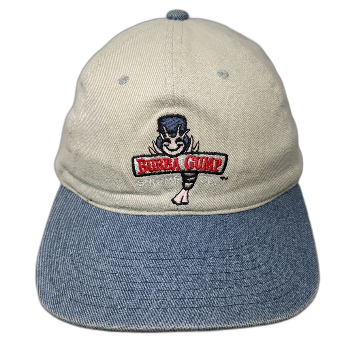 Bubba Gump Shrimp Co. Baseball Cap Hat Beige Blue One Size Denim San Francisco