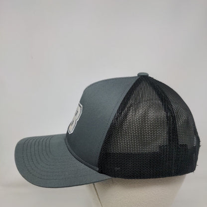 EB Snapback Trucker Hat Gray One Size Adjustable Mesh Back Pacific Headwear