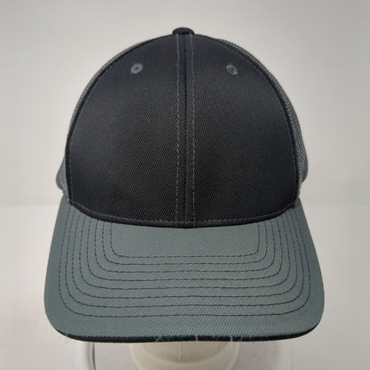 Pacific Headwear Fitted Trucker Hat Gray 7 3/8-8 Lightweight Mesh Back Blank