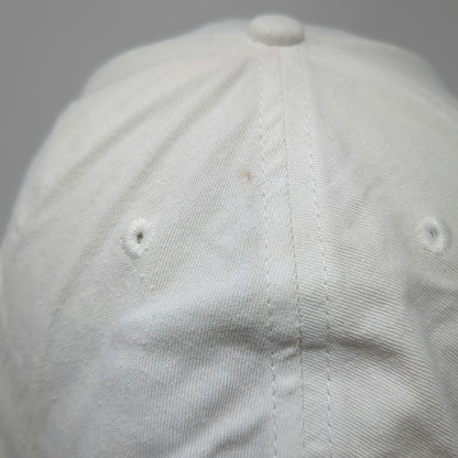 Hit Baseball Cap White OSFM Clearwater Analytics Logo Embroidered Strapback Hat