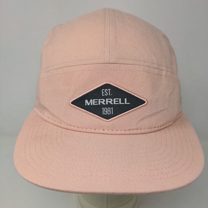 Merrell Women's Slideback Hat Pink Adjustable Embroidered Logo 100% Cotton