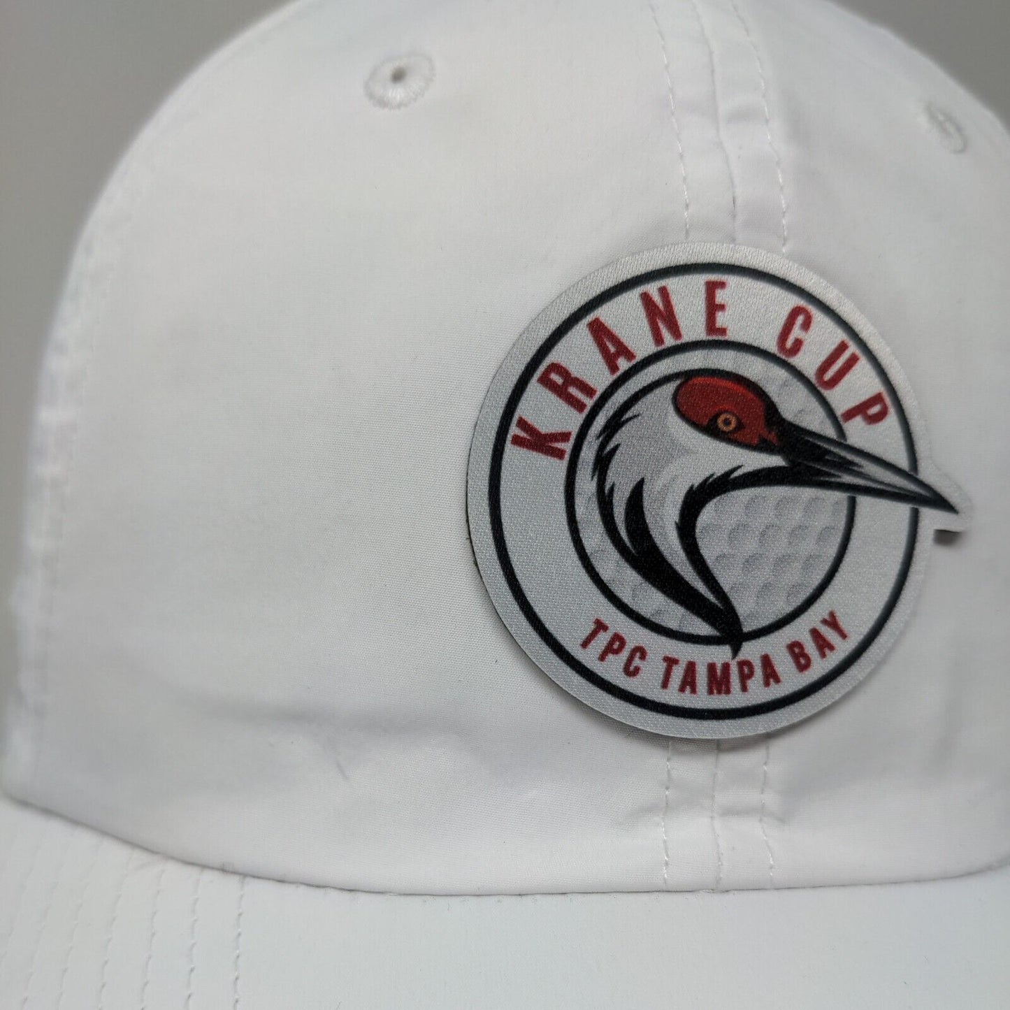 Krane Cup TPC Tampa Bay Strapback Hat White OSFM Embroidered Levelwear