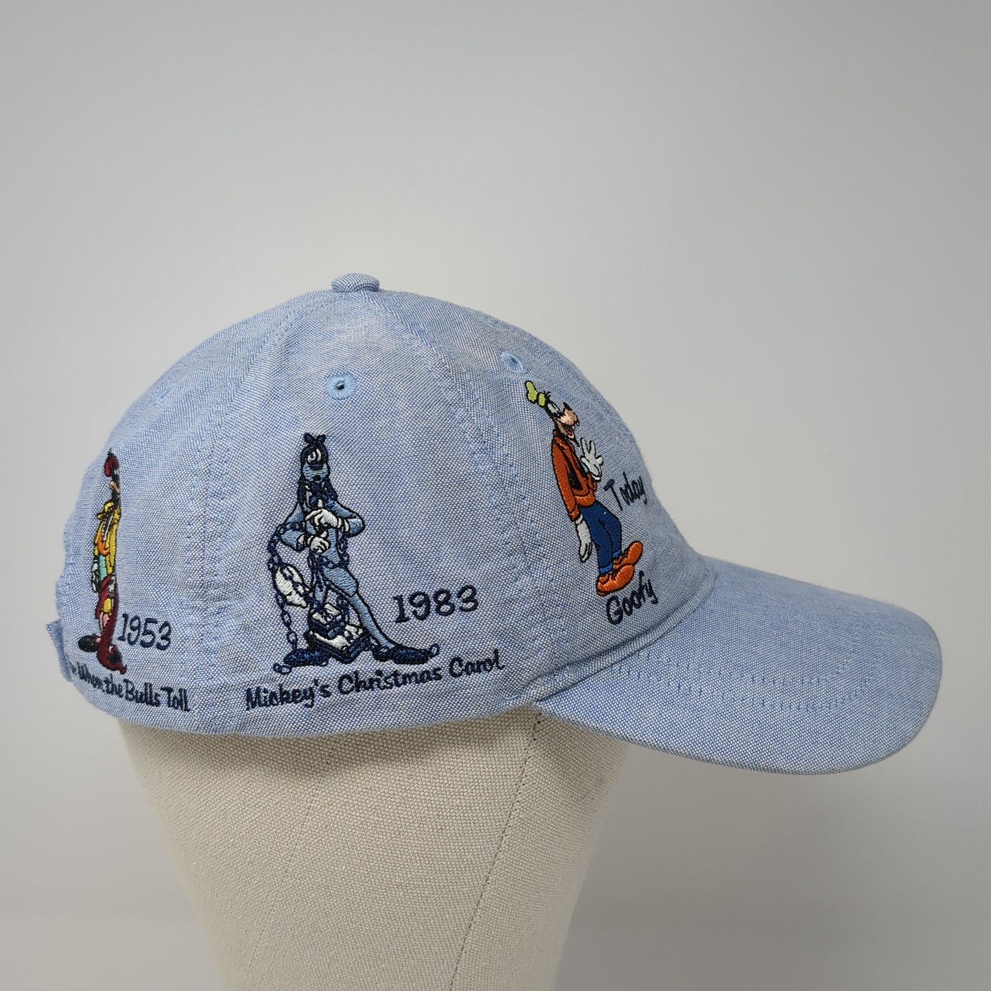 Mickey & Friends Baseball Cap Blue One Size Adjustable Embroidered Disney Parks
