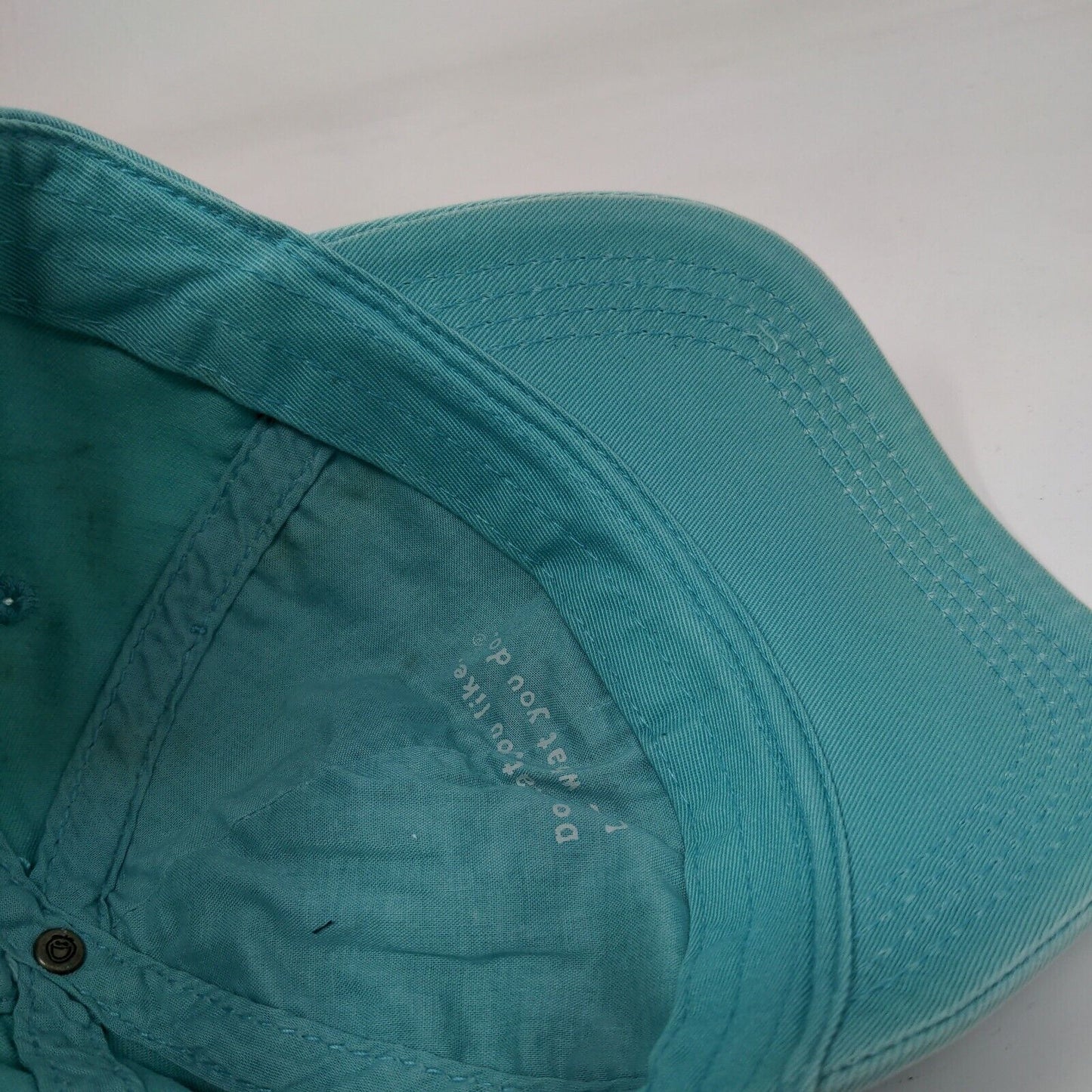 Life Is Good Slideback Hat Greenish-Blue One Size Embroidered 6 Panel