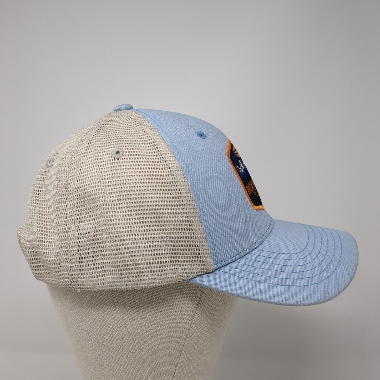 Rocky Mountain National Park Mesh Back Trucker Hat Blue One Size Outdoor