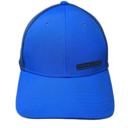 Under Armour Baseball Cap Blue XL Mesh Back Stretch Fit Classic Fit Sport Hat