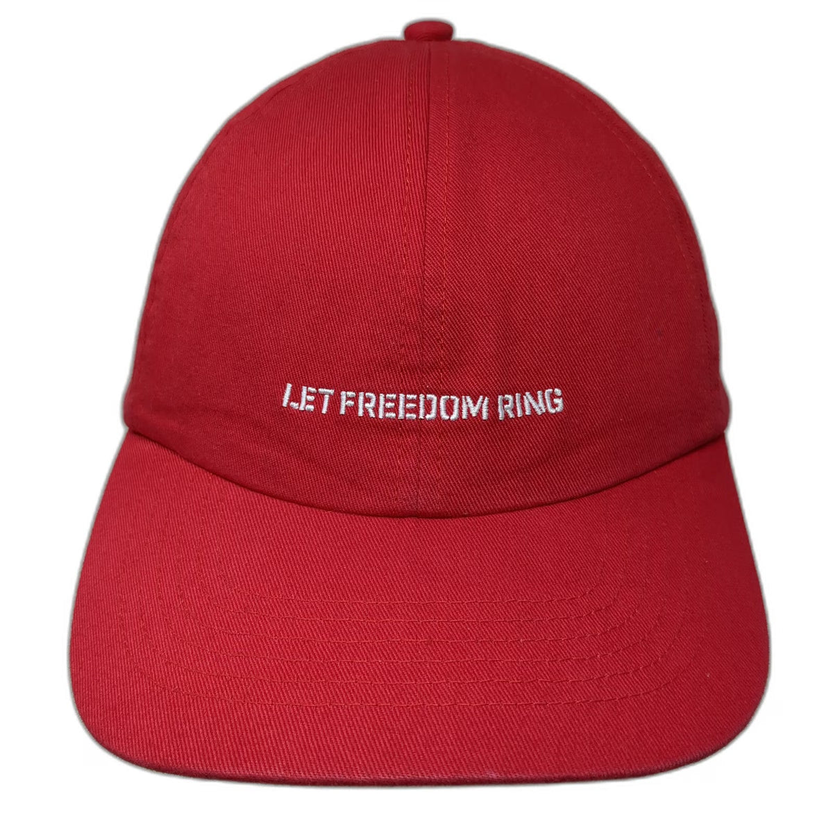 Under Armour Baseball Cap Red One Size Let Freedom Ring Slideback Hat Logo