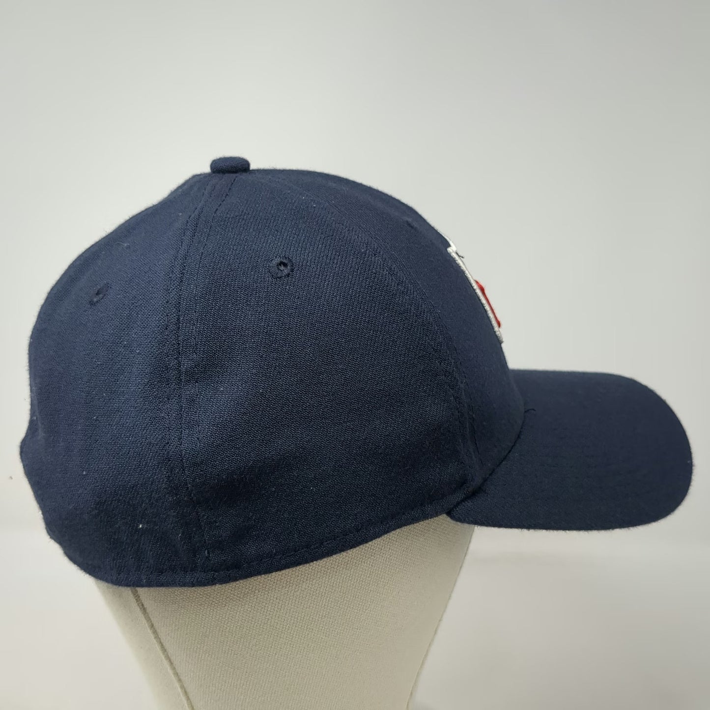 New Era NFL Shield Logo Blue L 39THIRTY Stretch Fit Embroidered Curved Brim Hat