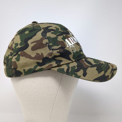 Big X Baseball Cap Green Camo Army of Hope One Size Slideback Hat Cotton Graphic