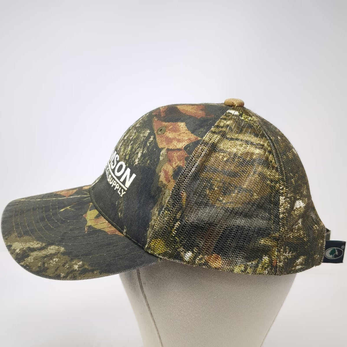 Port Authority Baseball Cap Green One Size Camo Mesh Back Strapback Samson Hat