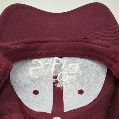 OTTO Sabra Logo Red White Baseball Cap One Size Hat Strapback Cotton Embroidered