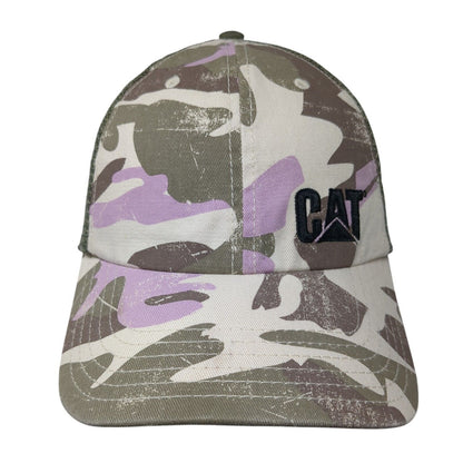 CAT Snapback Trucker Hat Camouflage One Size Adjustable Embroidered Mesh Back