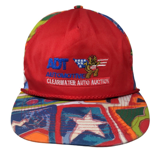 ADT Automotive Snapback Rope Hat Multi One Size Embroidered Abstract