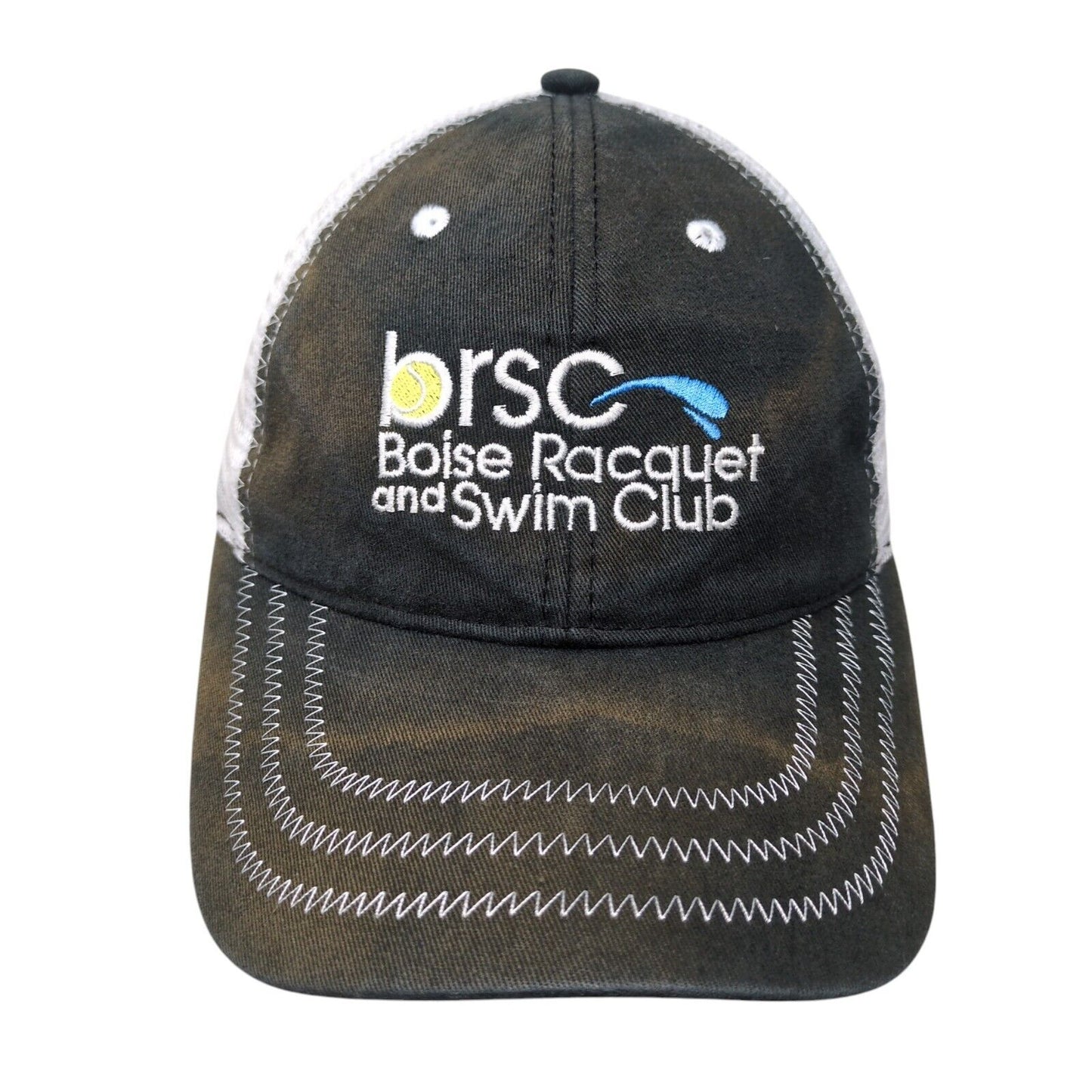 Boise Racquet and Swim Club Strapback Trucker Hat Black OSFA 2016 Idaho Open